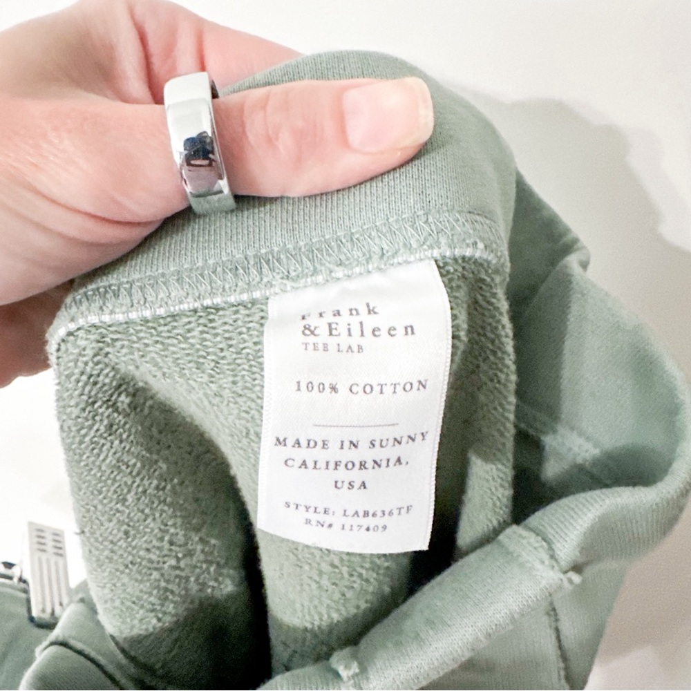 Frank & Eileen Eamon Jogger Sweatpant Triple Fleece Sage Size Small - Picture 4 of 9